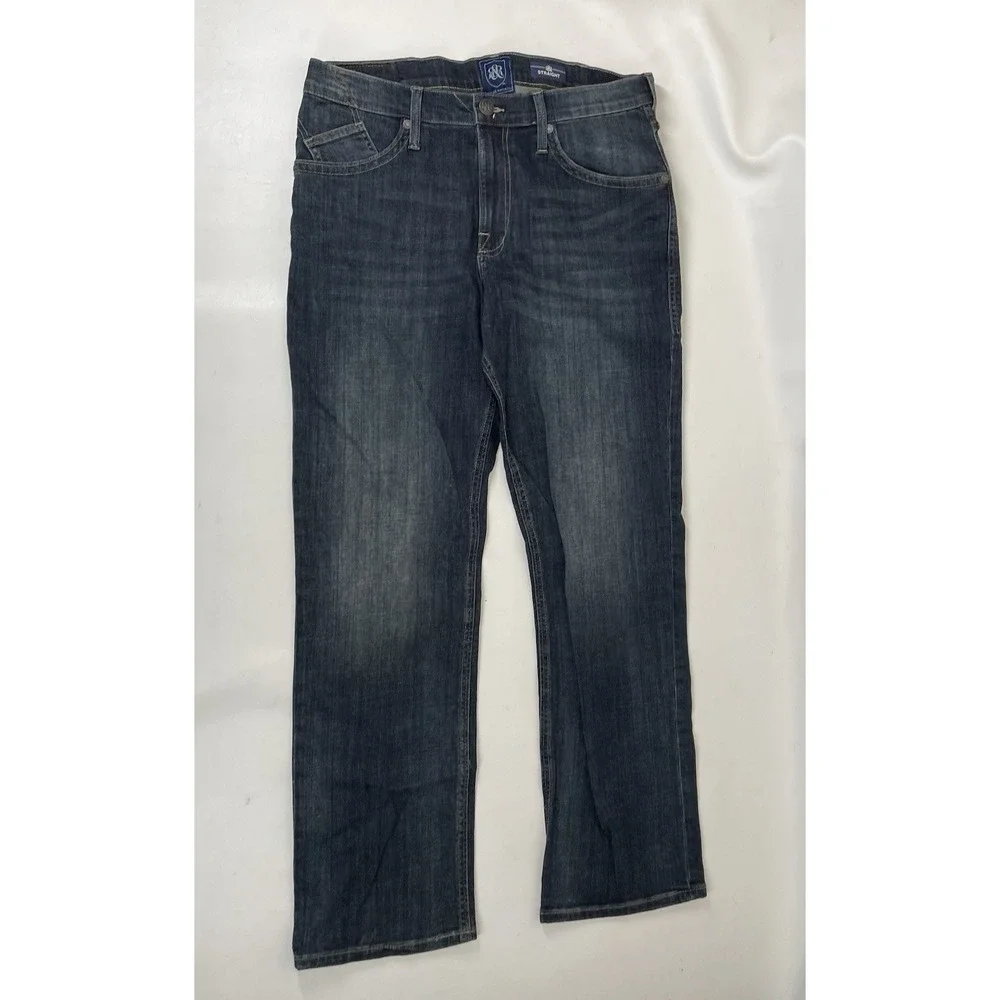 Rock And Republic‎ Straight Leg Jeans Mens Size 36x32 Blue